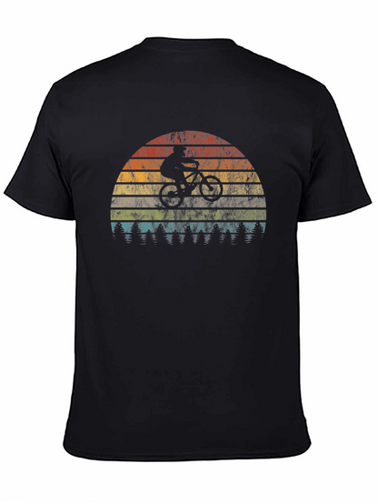 Mountain Bike Sunset Graphic Tee