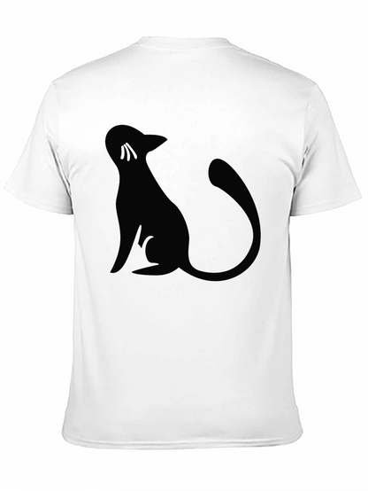 Black Cat Silhouette Graphic Tee