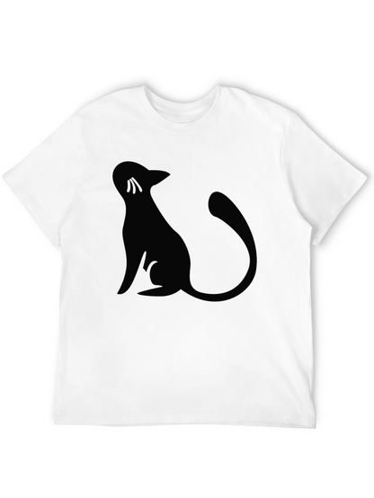 Black Cat Silhouette Graphic Tee