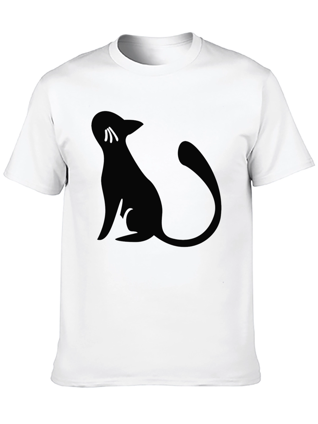 Black Cat Silhouette Graphic Tee