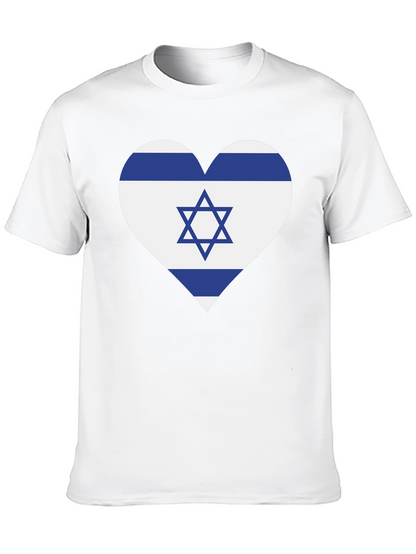 Israel Flag Heart T-Shirt