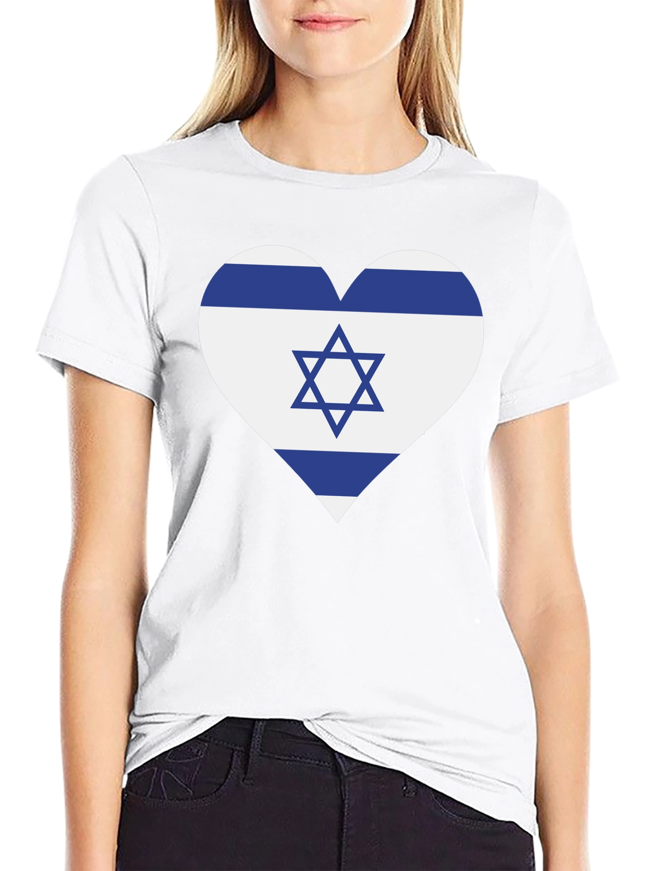 Israel Flag Heart T-Shirt