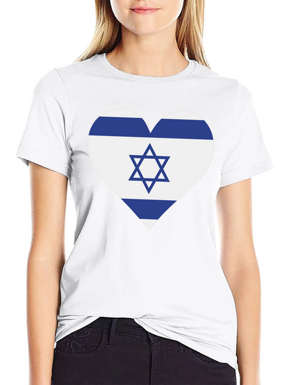 Israel Flag Heart T-Shirt