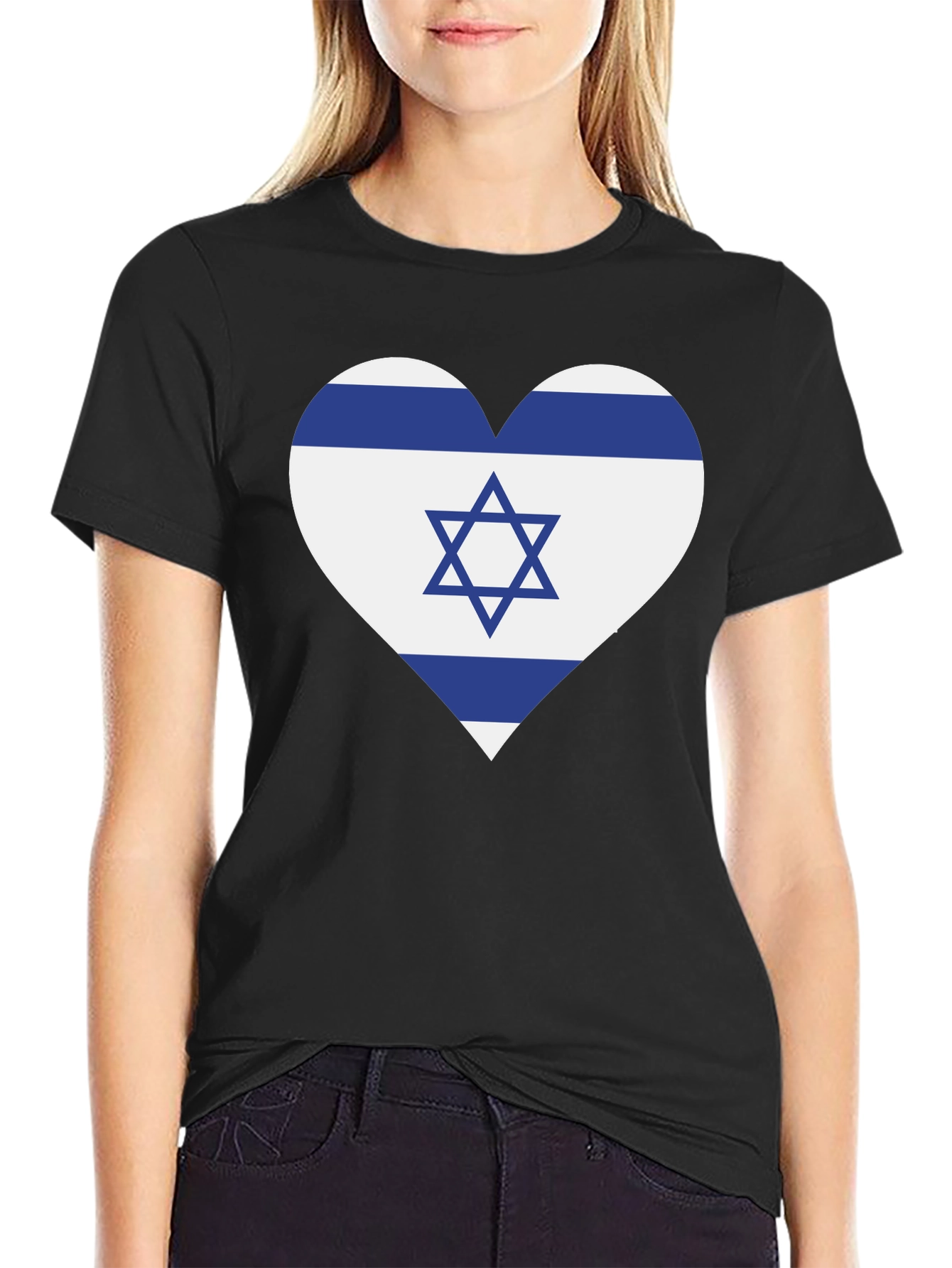 Israel Flag Heart T-Shirt