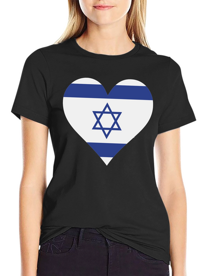 Israel Flag Heart T-Shirt