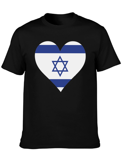 Israel Flag Heart T-Shirt