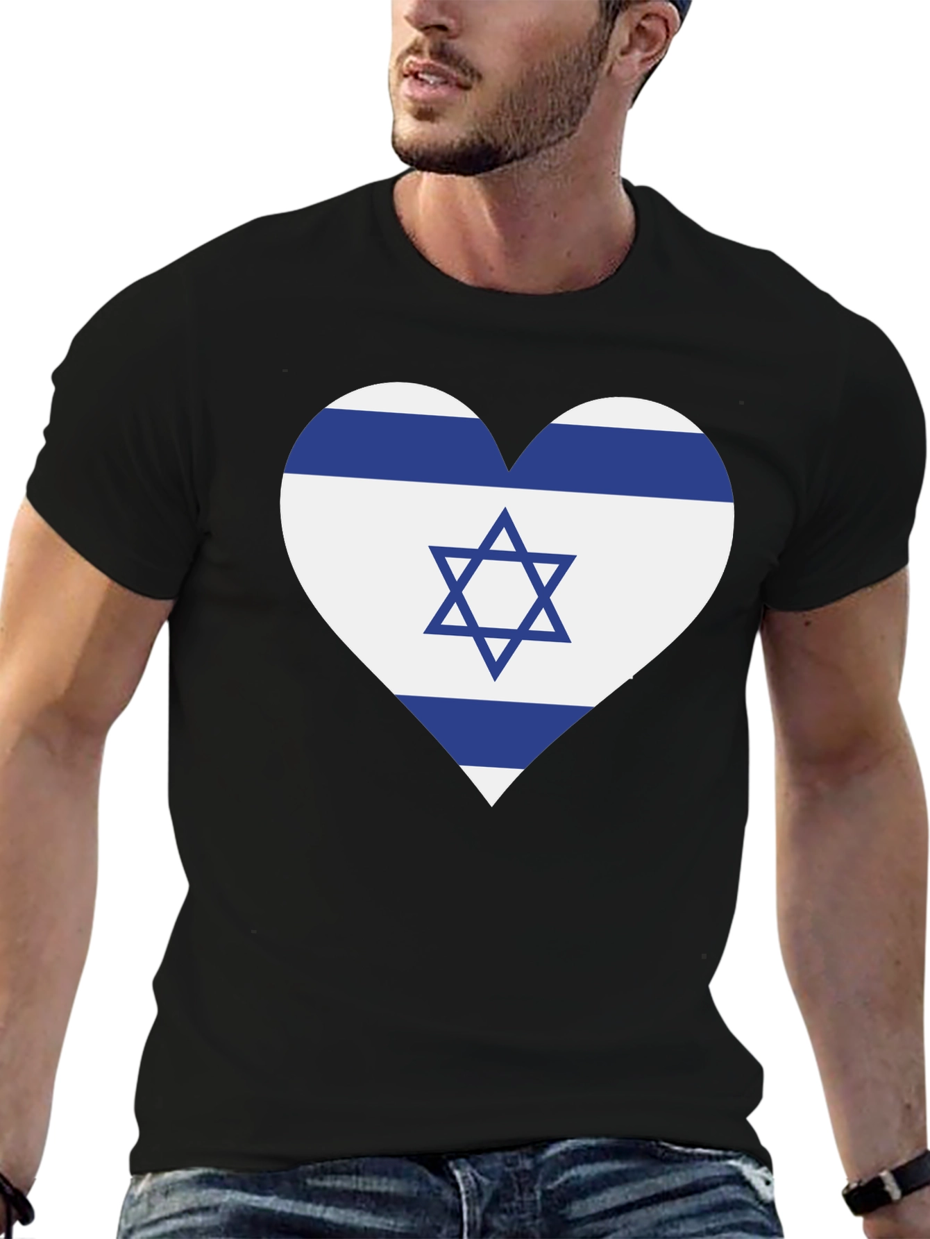 Israel Flag Heart T-Shirt