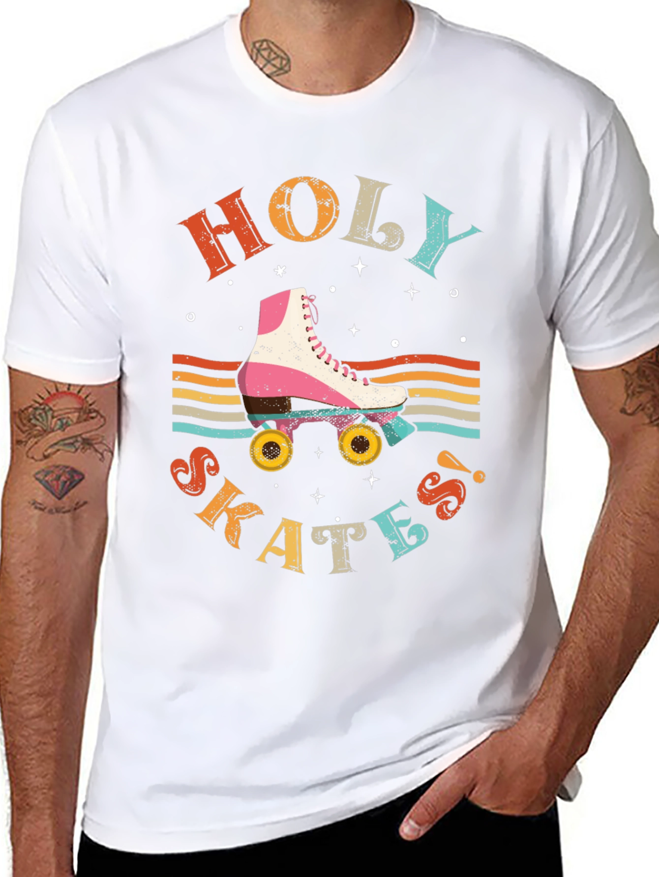 Retro Holy Skates Graphic T-Shirt