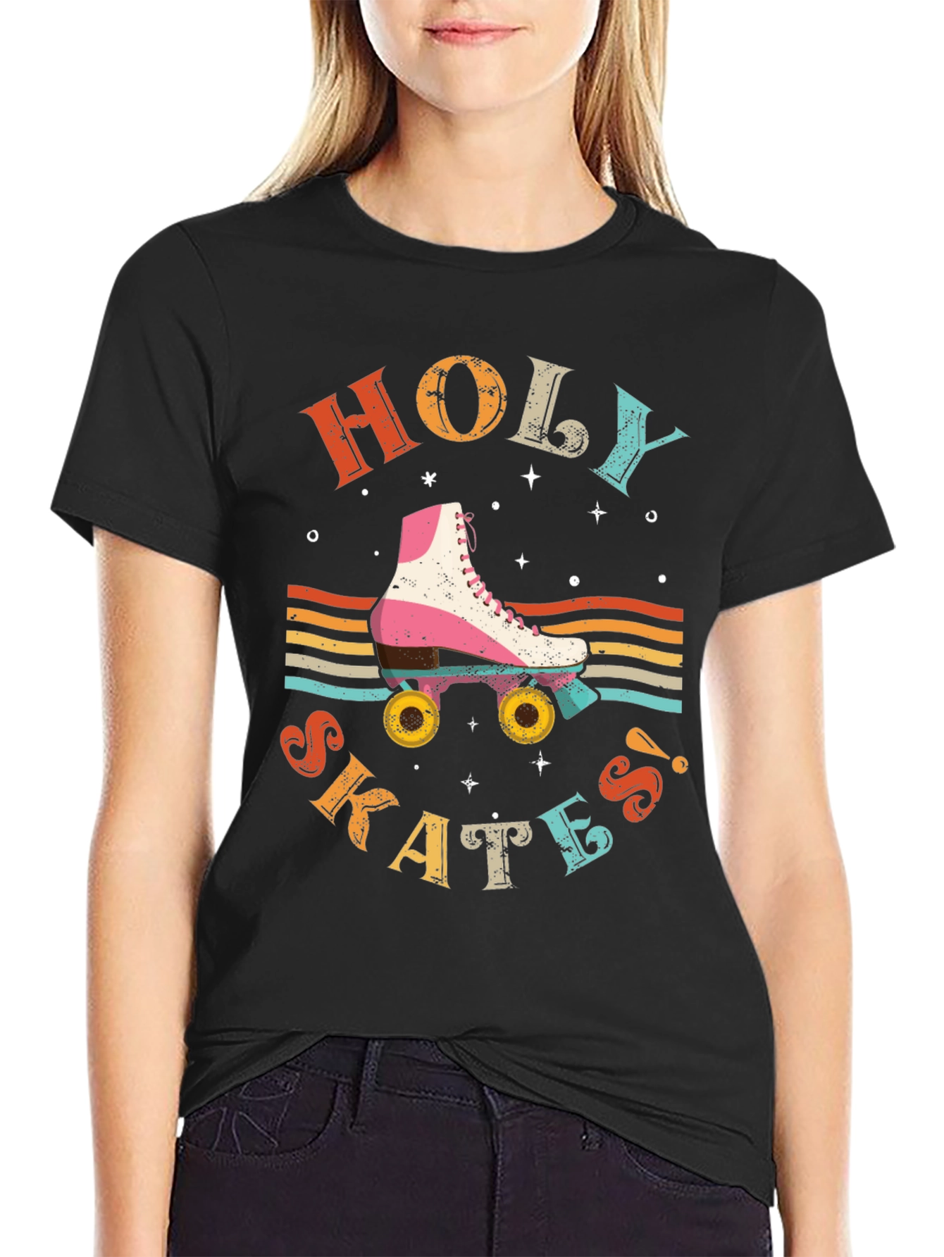 Retro Holy Skates Graphic T-Shirt