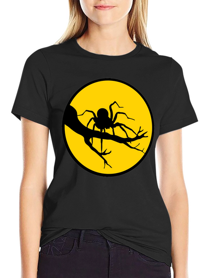 Spider Moon Graphic Tee - Halloween T-Shirt