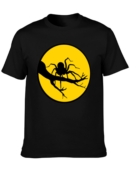 Spider Moon Graphic Tee - Halloween T-Shirt