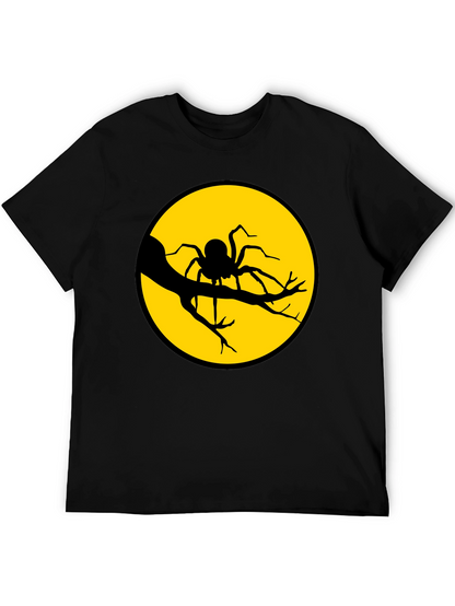 Spider Moon Graphic Tee - Halloween T-Shirt