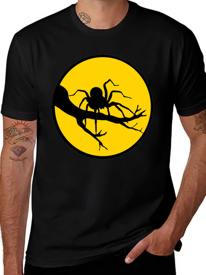 Spider Moon Graphic Tee - Halloween T-Shirt