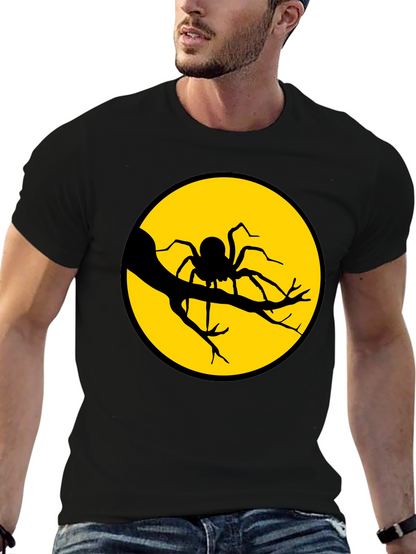 Spider Moon Graphic Tee - Halloween T-Shirt