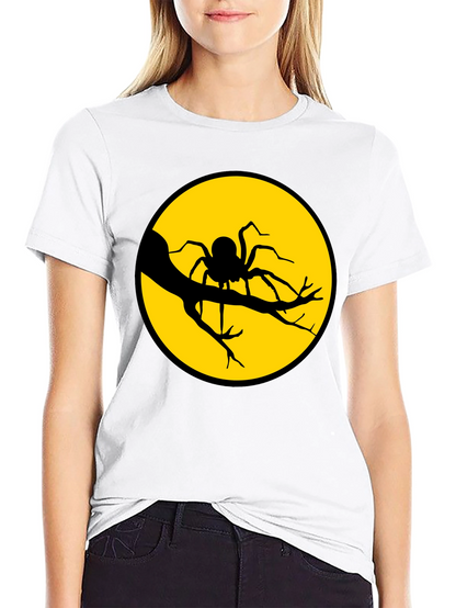 Spider Moon Graphic Tee - Halloween T-Shirt