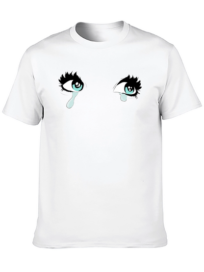 Tearful Eyes Graphic T-Shirt - Mens Black Tee