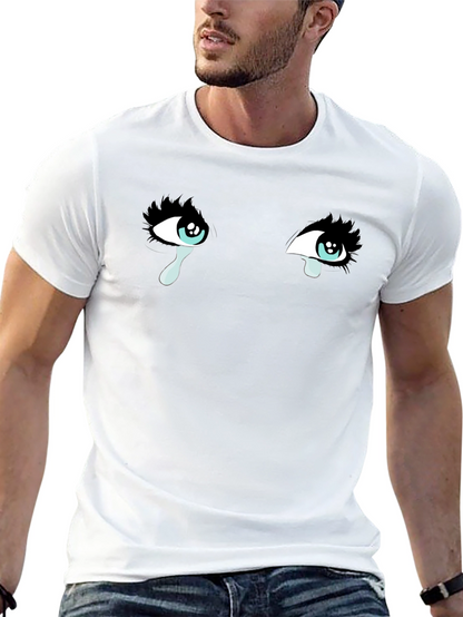 Tearful Eyes Graphic T-Shirt - Mens Black Tee
