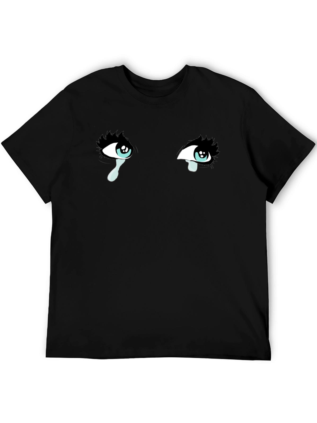 Tearful Eyes Graphic T-Shirt - Mens Black Tee