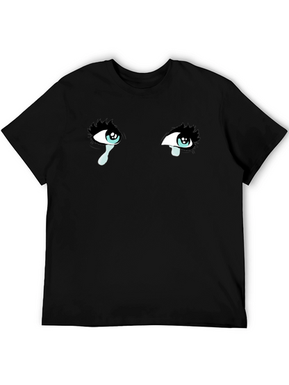 Tearful Eyes Graphic T-Shirt - Mens Black Tee