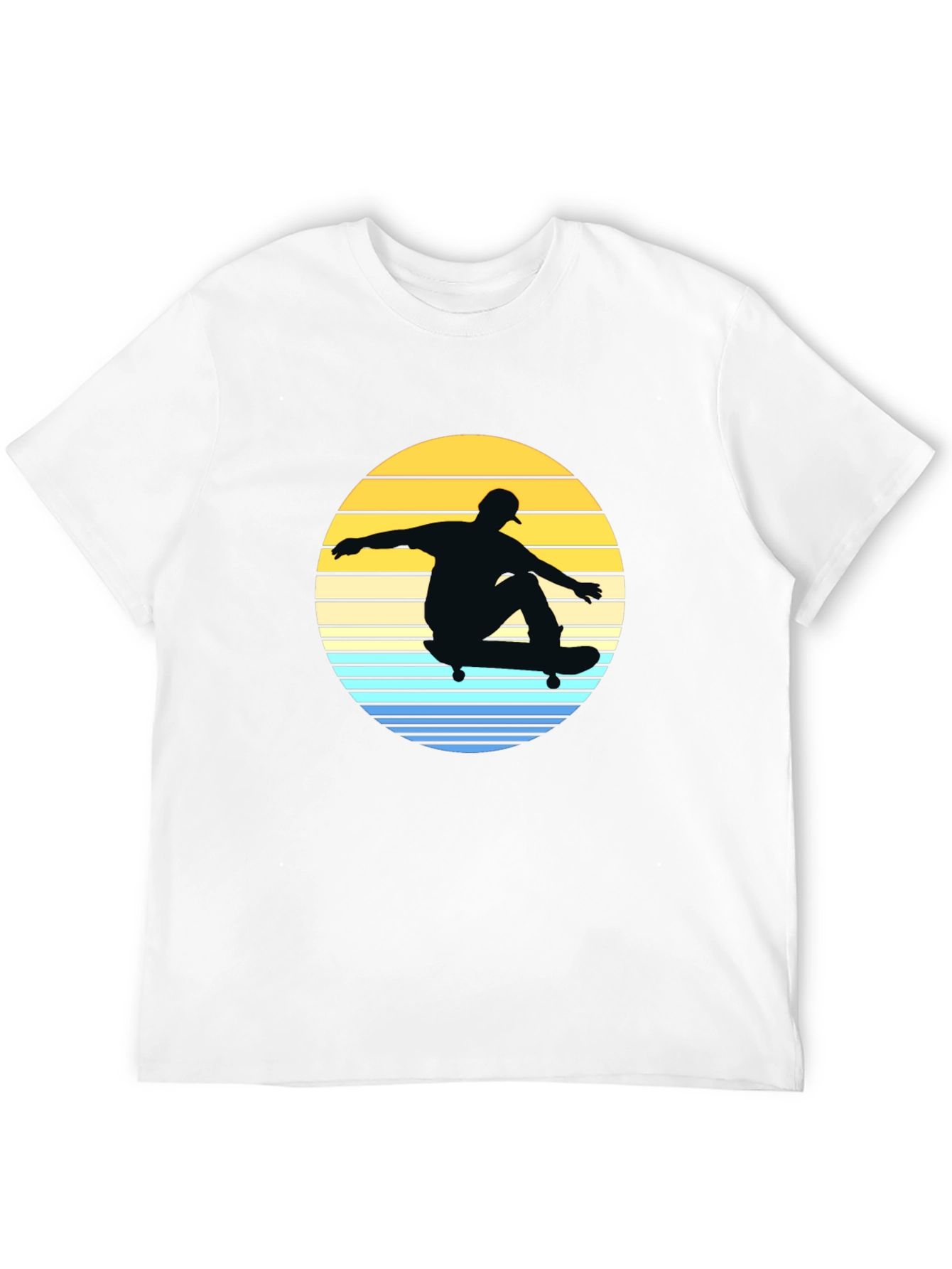 Skateboard Sunset Graphic Tee