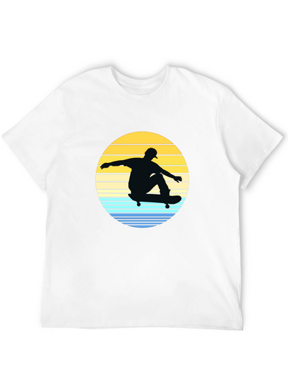 Skateboard Sunset Graphic Tee