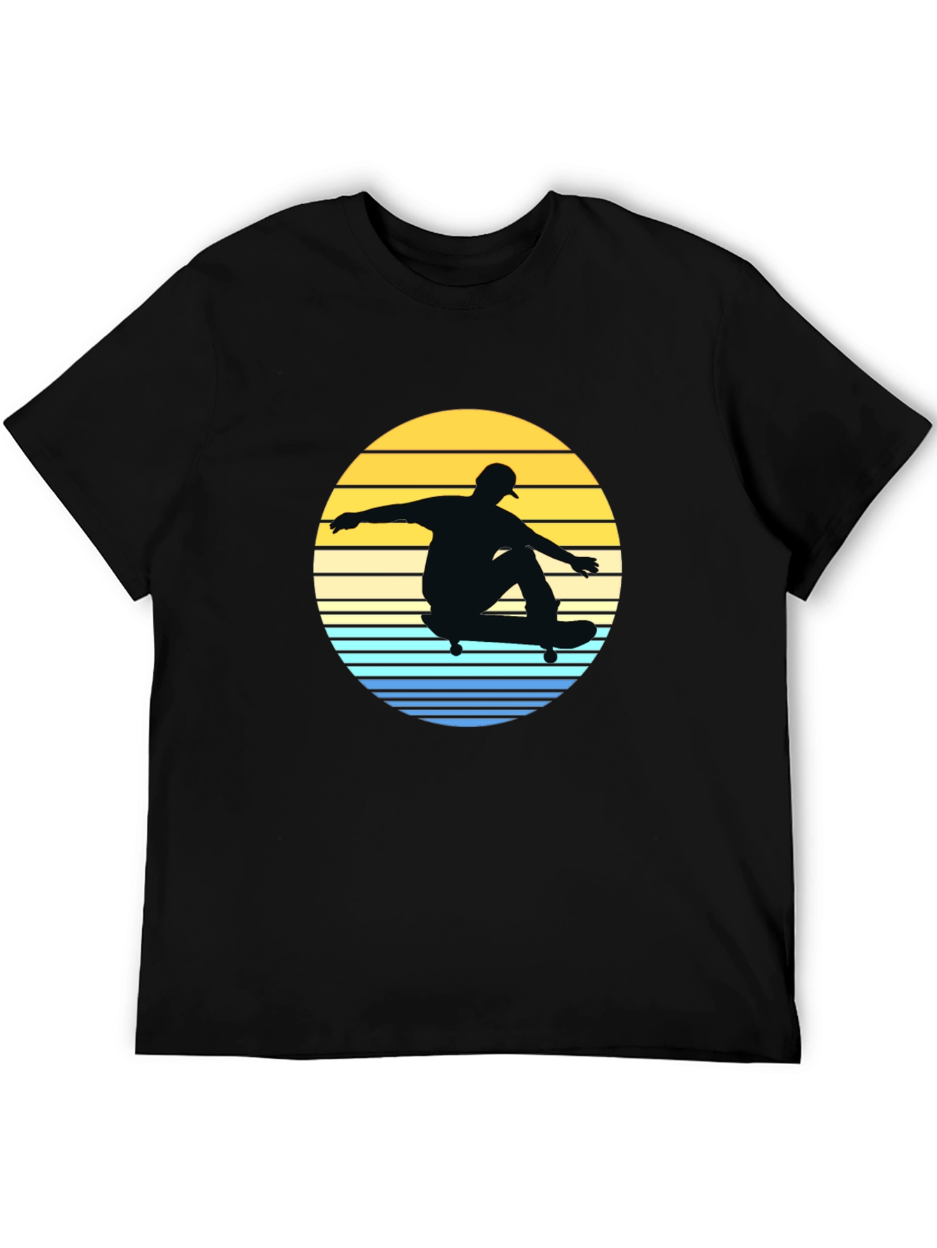 Skateboard Sunset Graphic Tee