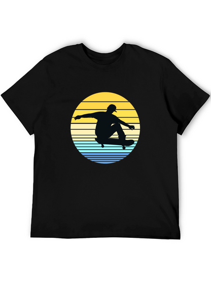 Skateboard Sunset Graphic Tee