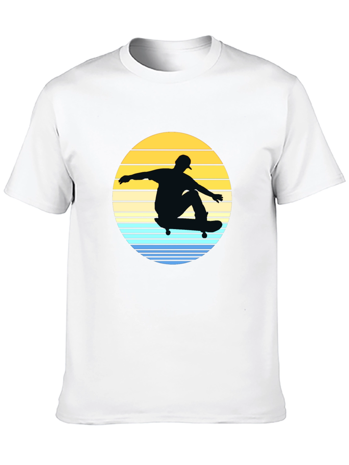 Skateboard Sunset Graphic Tee