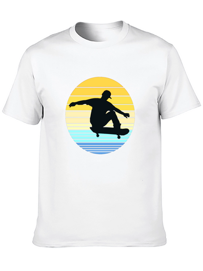 Skateboard Sunset Graphic Tee