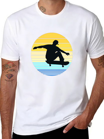 Skateboard Sunset Graphic Tee