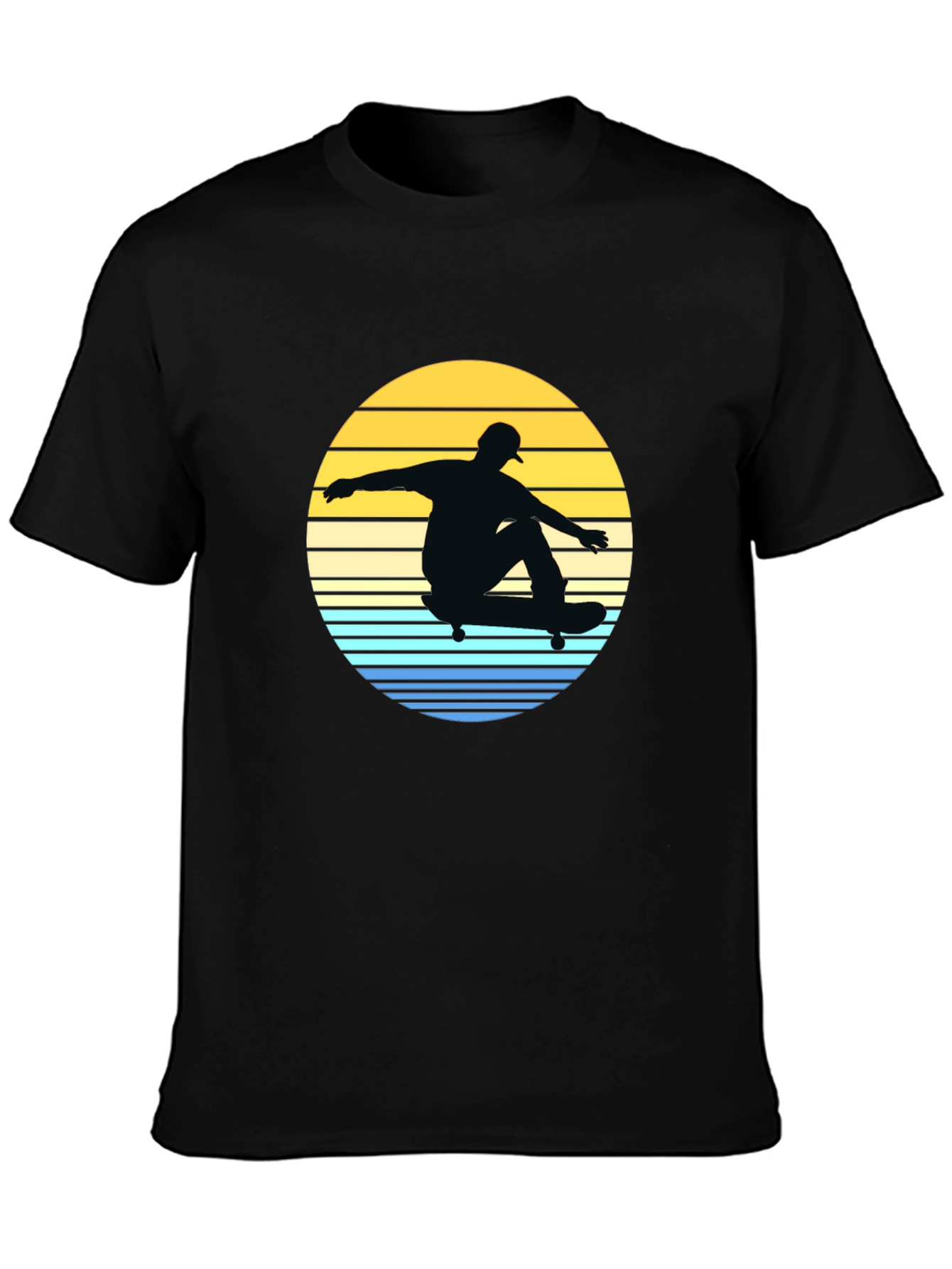 Skateboard Sunset Graphic Tee