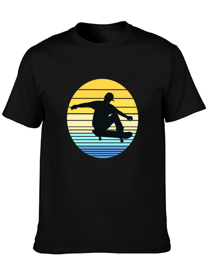 Skateboard Sunset Graphic Tee