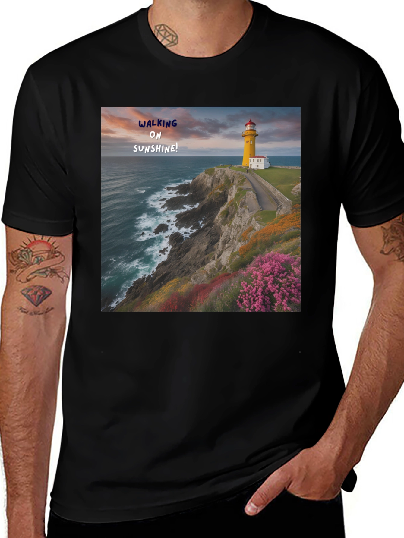 Sunshine Lighthouse Graphic Tee
