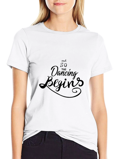 Dancing Begins Graphic Tee - Soft Black Cotton