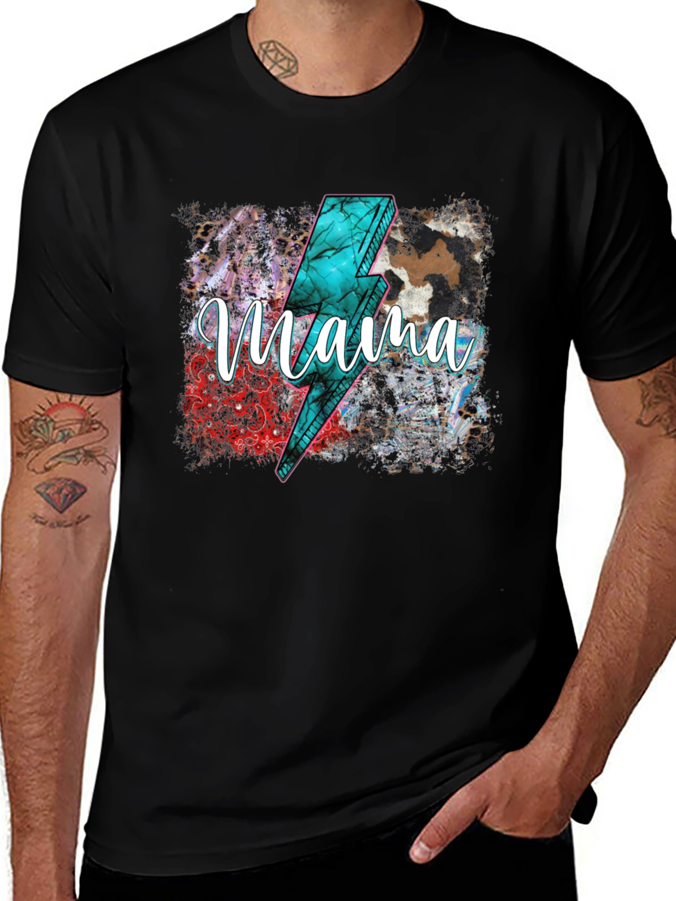 Mama Lightning Bolt Graphic Tee