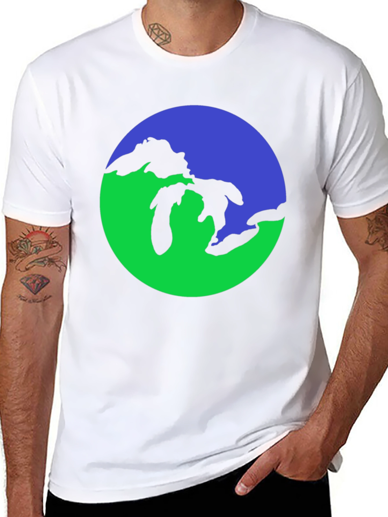 Great Lakes Graphic Tee - Black