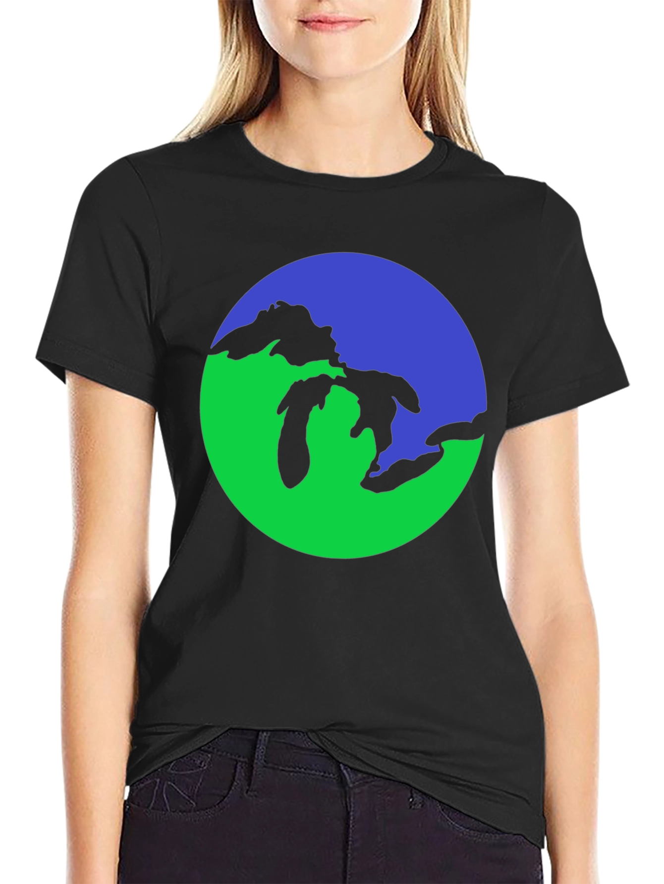 Great Lakes Graphic Tee - Black