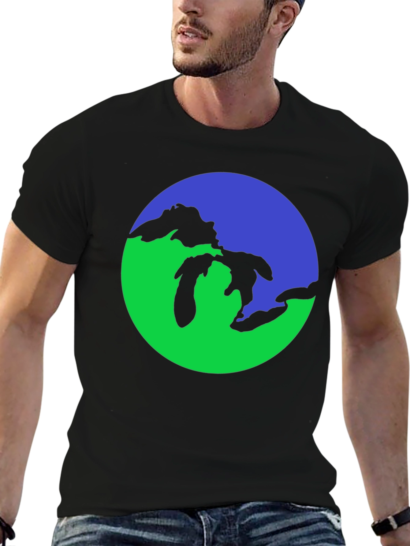 Great Lakes Graphic Tee - Black