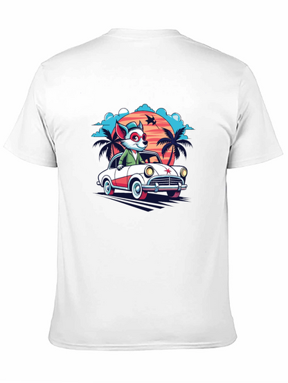 Cool Cartoon Fox Car T-Shirt