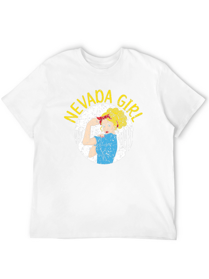 Nevada Girl Graphic T-Shirt - Black Cotton Tee