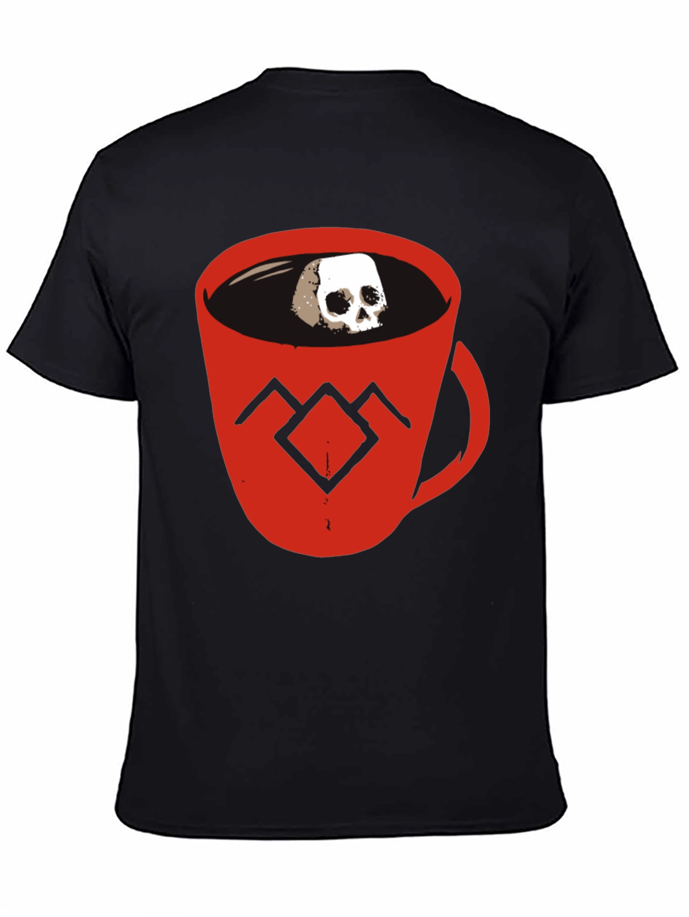 Skull Coffee Cup Graphic Tee