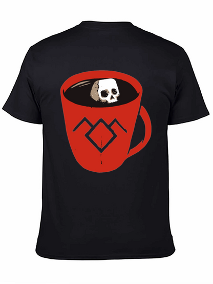 Skull Coffee Cup Graphic Tee