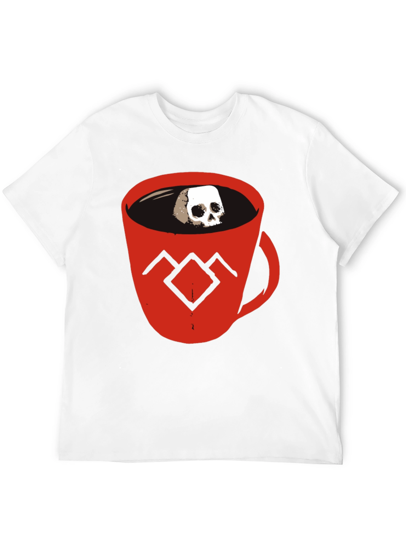 Skull Coffee Cup Graphic Tee