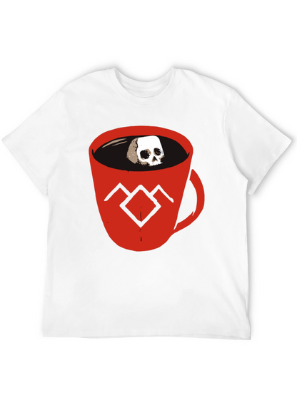Skull Coffee Cup Graphic Tee