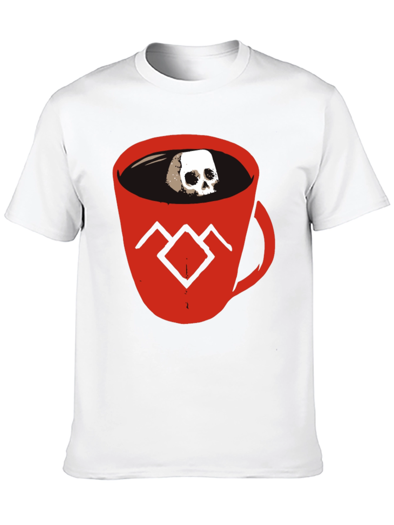 Skull Coffee Cup Graphic Tee