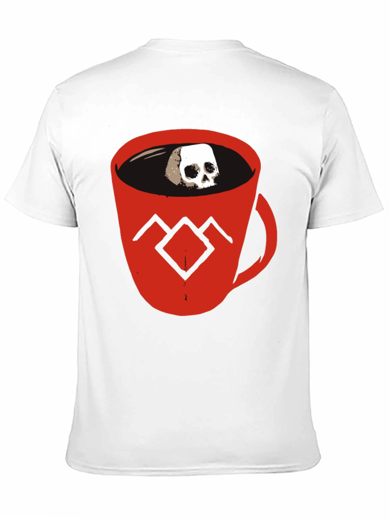 Skull Coffee Cup Graphic Tee