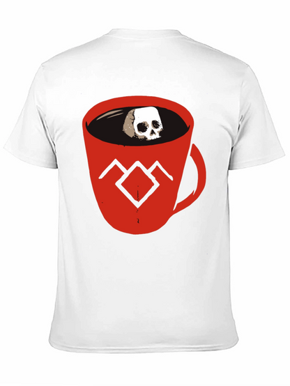 Skull Coffee Cup Graphic Tee