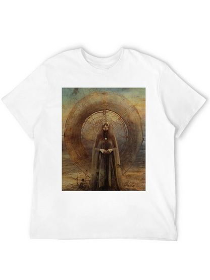 Abstract Art Graphic Tee - Black