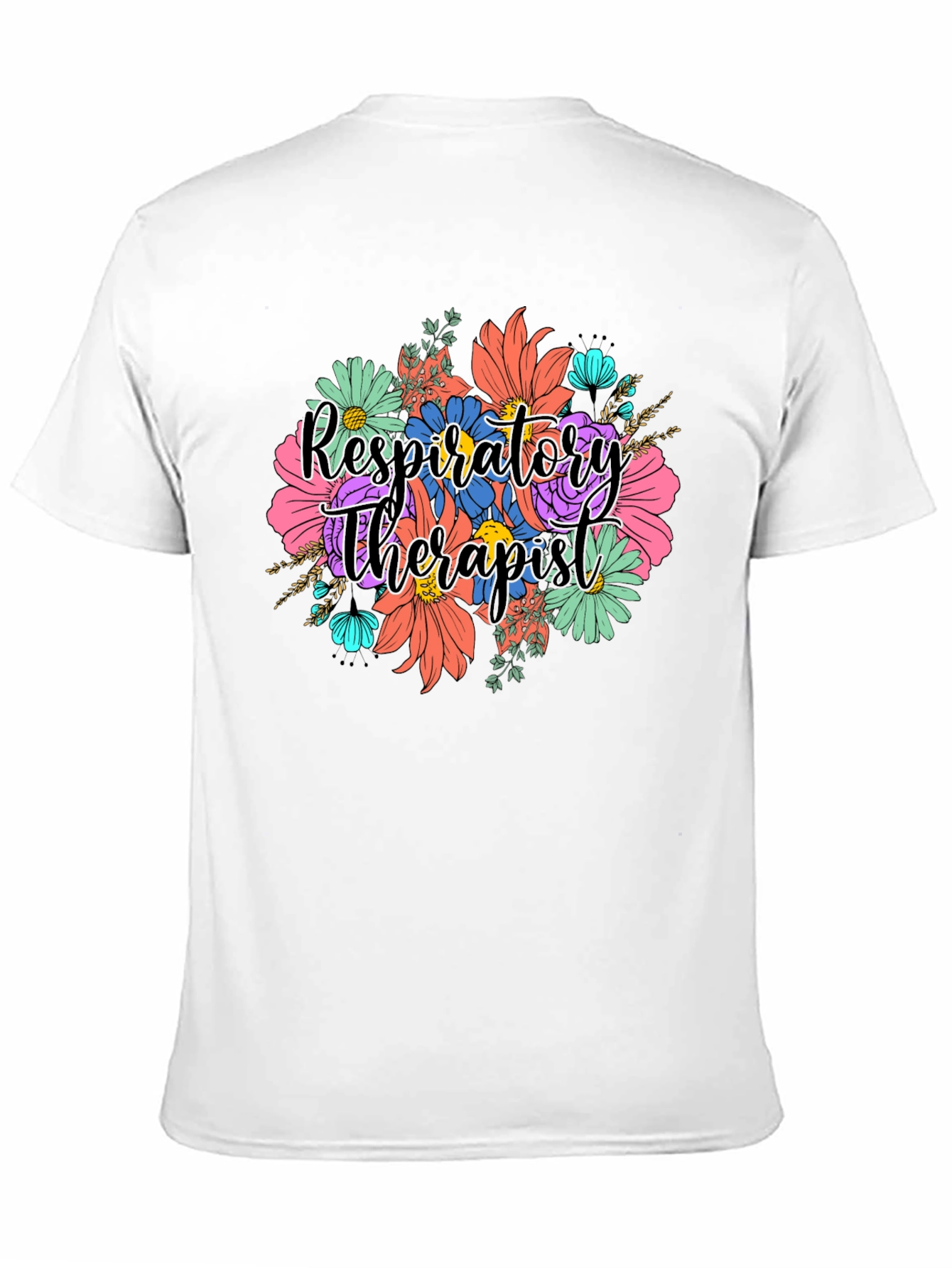 Respiratory Therapist Floral T-Shirt