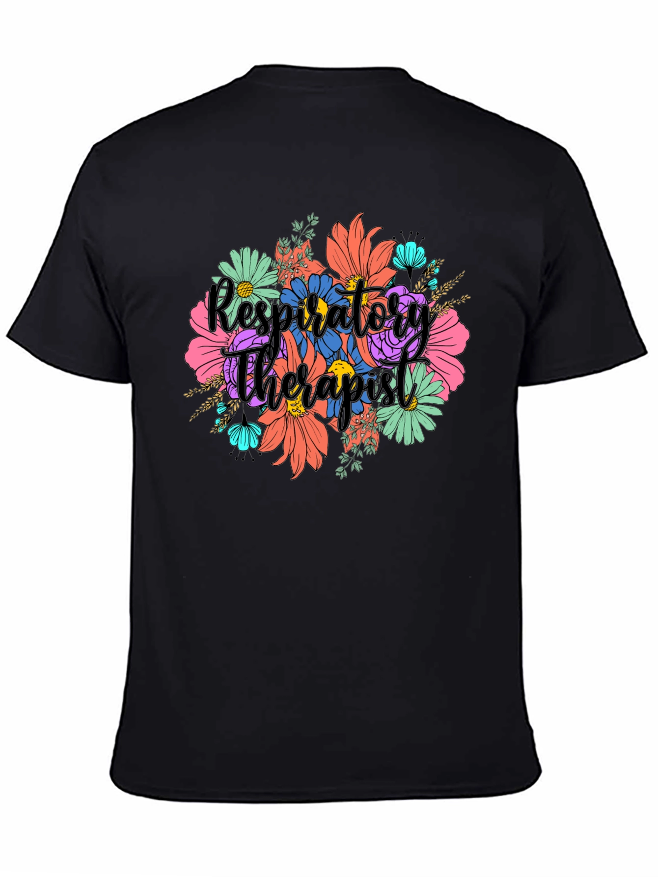 Respiratory Therapist Floral T-Shirt